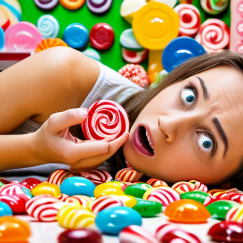 Home 11 **
Prompt: A person looking overwhelmed in a candy store overflowing with different certifications represented as colorful candies, symbolizing the challenge of choosing the right environmental certification. Focus on the confusion and abundance of options. Style: whimsical, slightly surreal.
**