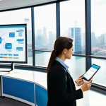 환경경영 이론 공부법 - **Prompt for ISO 14001: The Continuous Improvement Cycle in Action**
"A bright, modern office en...