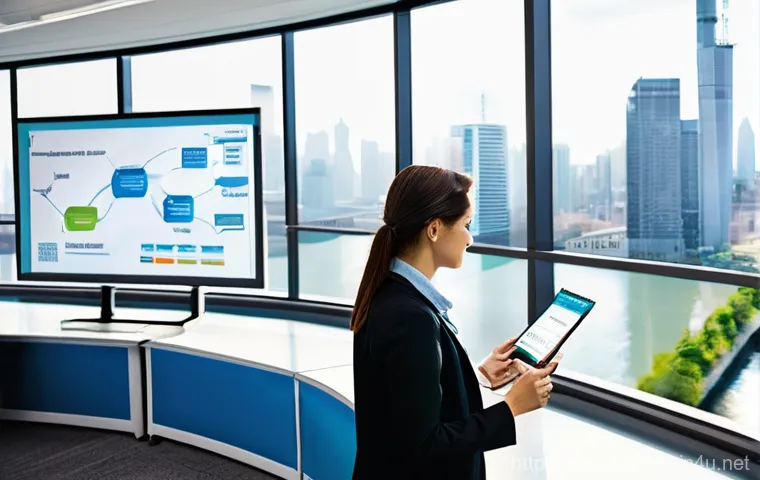 환경경영 이론 공부법 - **Prompt for ISO 14001: The Continuous Improvement Cycle in Action**
    "A bright, modern office en...